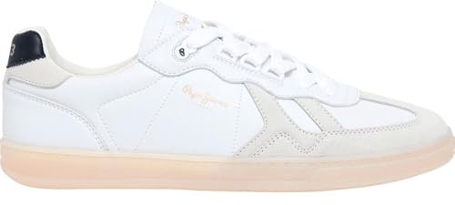 Pepe Jeans Herren Ball Club M Sneak, Weiß (Weiß), Größe 45, weiß, 46 EU