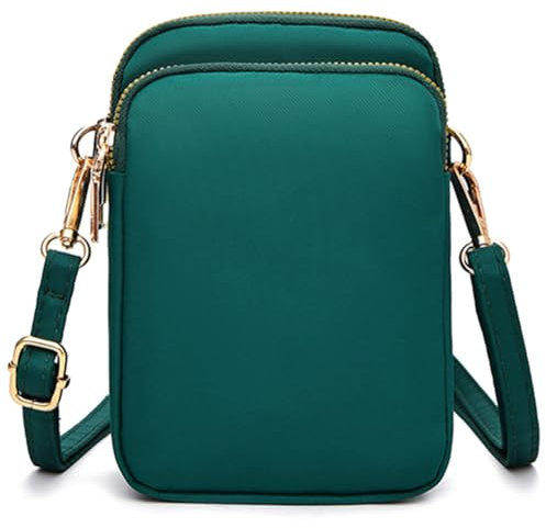 DuoLmi Umhängetasche Damen Klein, Crossbody Tasche für Damen, Nylon Handy Mini-Tasche Kleine Schultertasche Multifunktionale Handytasche, Handytasche zum Umhängen Damen