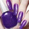 Glitter Nail Polish - Quick Dry, Long Lasting, Chip Resistant, Non-Toxic Purple Varnish - No UV Lamp Curing - At Home & Salon Manicure (16#Pearl Purple)