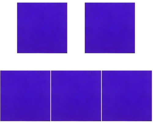 Mobestech Kobaltglas Glasplatte 5.00 X 5.00 X 0.10 cm Chemie | Blaues Glas, Kobaltglas, Für Flammenfarbreaktionen, Schulunterricht, Forschung