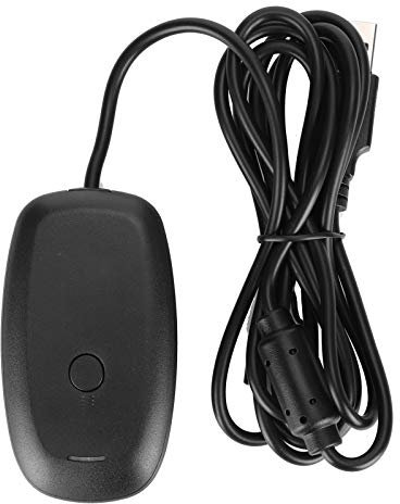 Adaptateur de Contrôleur de Jeu sans Fil pour 360, Récepteur USB, Fonction CD, Expérience sans Fil de Haute qualité, Noir