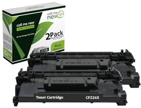 callmenew 2X Kompatibel Tonerkartusche als Ersatz für HP 26X CF226X wiederbefüllt Laserjet Pro M402d M402dn M402n M402dw M402 MFP M426fdw M426dw M426fdn M426 Toner (Schwarz, 2er-Pack)
