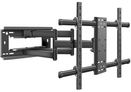 HILLPORT Support mural pour TV 86 98 55-100 pouces - Support mural à mouvement complet pour grand écran LED - Pivotant et inclinable - Réglable - Articulé - Charge maximale : 800 x 600 mm - Charge :