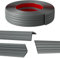 Moulure décorative autocollante multifonction 20 mm, utilisée pour la protection des bords, moulure flexible pour portes, fenêtres, murs et sols, peler et coller, plinthe souple (gris, 6 m)