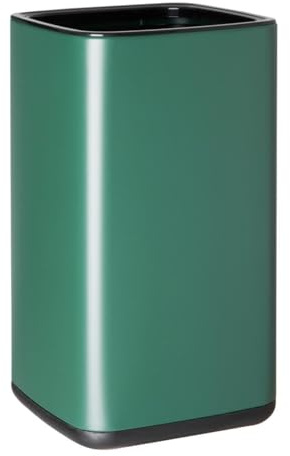 Bolero Square Waste Bin Green 10Ltr HX262