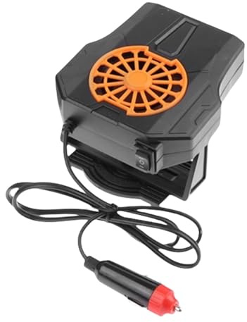 Generisch Chauffage de voiture, défogateur de pare-brise, 4,72 x 4,53 pouces, pratique, portable, rotatif, ventilateur de refroidissement rapide, 2 en 1, réchaud de voiture compact 2 en 1 pour