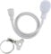 5m/16.40ft Portable Shower Tap Attachment for Bath Spray Sink Rubber Handheld Shower Head for Bath Taps with an Adjustable Stainless Steelworm Gear Hose Clamps