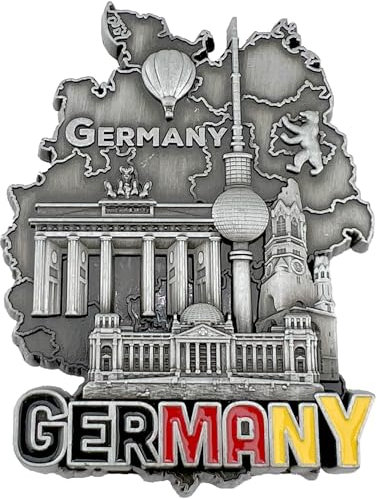 United1871 Deutschland Souvenir Magnet, Berlin Souvenir, Andenken Magnet aus Metall