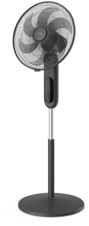 Philips Long -Range Tower Fan with Aroma Diffuser, 30m Airflow Reach, Ultra Quiet 38dB, 3 Speeds with Remote, Timer, Height ajustable (112-131 cm), Energy Efficient 47W, XL Base, Black (CX1520/01)