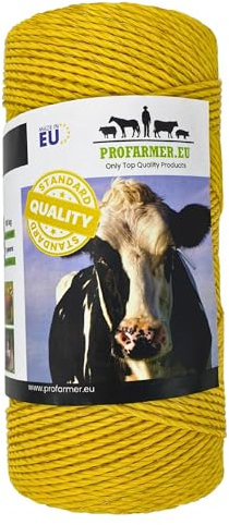 Weidezaunlitze Elektrozaunlitze 200 m für Zäune um Gärten Ausläufe und Höfe Weidezaun Elektrozaun Kuh