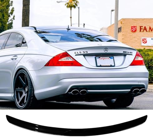 For Auto Perfectionists UK Rear Boot Spoiler Lip Wing Kit Compatible With Mercedes CLS Class W219 C219 2003-2010