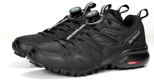 VERROL Herren Fahrradschuhe Wanderschuhe MTB Radschuhe Outdoor rutschfest Atmungsaktiv Traillaufschuhe BOA Straßenlaufschuhe Camping Trekking