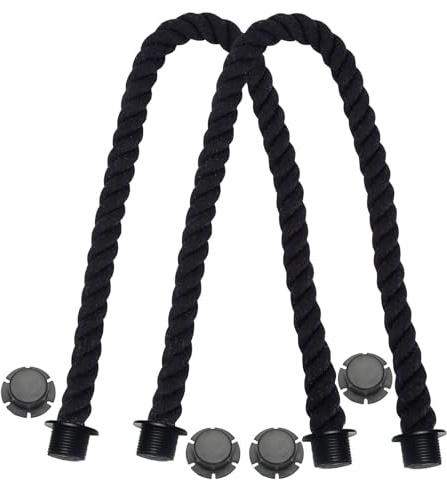 pclapora 2 Piezas Mini Asa Clásica de Cuerda, O Bag Accessories, Accesorios para Bolsos de Mano Mujer, Asas Largas para Bandoleras y Bolsos Obag, Negro