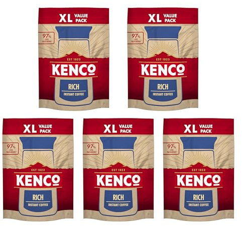 Kenco Rich Instant Coffee Refill 300g (Pack of 5, Total 1.5kg)