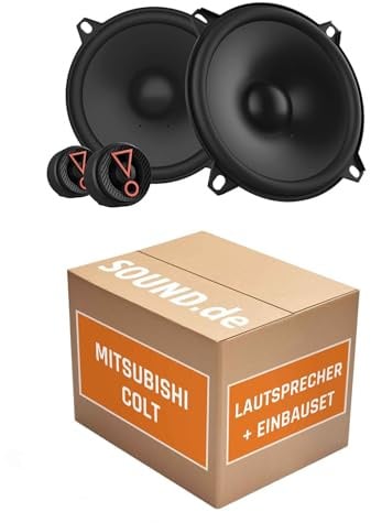 Lautsprecher Boxen Einbaupaket für JBL Stage3 507CF kompatibel mit Mitsubishi Colt Z30 vorne | 2X Tief-Mitteltöner 2X Hochtöner