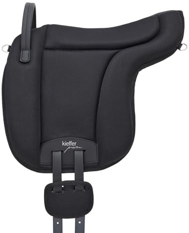 Kieffer Passion Reitkissen Balance - Reitpad für pferdefreundliches Reiten ohne Sattel, schwarz (Pony)