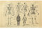 Meishe Art Poster Kunstdrucke Anatomie des Menschen Skelett Grafik Layout Medizinische Wissenschaft Bildung Lehre Kreislauf Muskuläres System Illustrationen Plakatdruck Jahrgang Wand Dekor