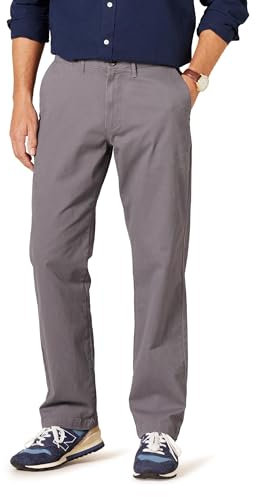Amazon Essentials Men's Classic-Fit Casual Stretch Chino Trouser, Charcoal, 38W / 30L