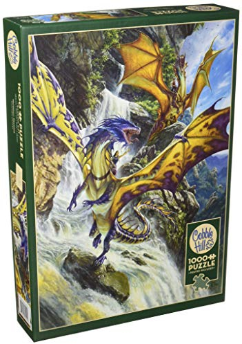 Cobblehill 80105 1000 Teile Wasserfall Dragons Puzzle, Verschiedene