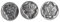 Nordic Ware Keksstempel, silber, Holzgriff, verschiedene Motive NW 01233