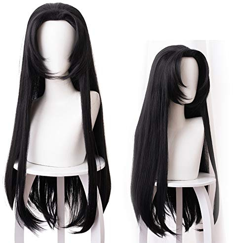 OSIAS Anime Cosplay Perücke, Demon Slayer Perücke, für Halloween, Party, Karneval, Nachtleben, Konzerte, Hochzeiten (Kochou Kanae Wig)