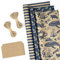 RUSPEPA Packpapierrollen Mit Etiketten, Jute-Schnur - 43cm X 3m Pro Rolle, Insgesamt 3 Rollen, Marineblau