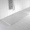 Shower Online Piatto doccia in resina WIDE - 80x130 - Texture in ardesia - Antiscivolo - Tutte le misure disponibili - Include griglia Colore Bianco e piletta - Bianco RAL 9003