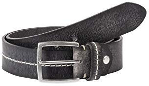 Redbridge Herren Gürtel Echtleder Ledergürtel Used Look Vintage Grau 85