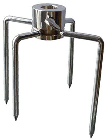 Danlai 1pc Chicken Grill Fork Stainless Steel Tool Rotisserie Charcoal Outdoor Cooking Beef Turkey Spit Roast Skewer Kitchen Gadget