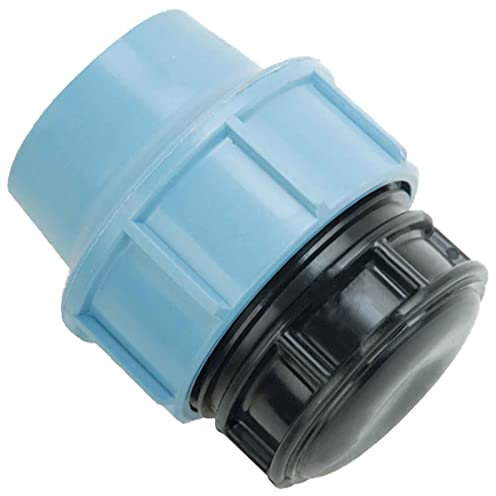 MegaHaustechnik PP Fitting Klemmverbinder Verschraubung - Endstopfen für PE Rohr-Außendurchmesser 25mm