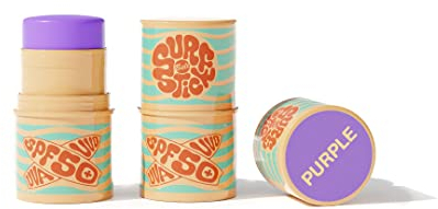 Surf stick Bell, Höchster Sonnenschutz UVA/UVB SPF 50 +, Vegan, 96% natürliche Zutaten (Violett)