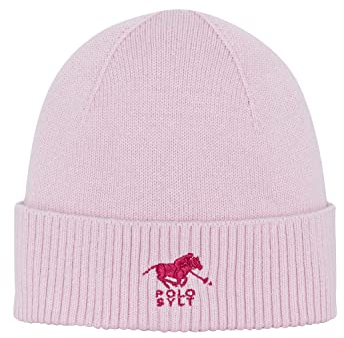 Polo Sylt Mütze mit Label-Stickerei und geripptem Saum