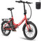 Fafrees F20 Lite, klapprad e-Bike 20 Zoll, Elektrofahrrad 36V 16.75Ah, City EBike Damen 250W 25km/h, e-Bike Herren Reichweite bis zu 65-130 km E-Fahrrad, Rot