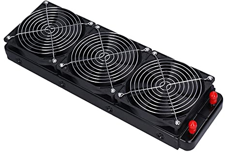 Hosie Refroidisseur d'eau, Ventilateur de Refroidissement PC 18 Tuyaux de Refroidissement Liquide pour Variateur de Fréquence Industriel pour Ordinateur pour évaporateur de Climatiseur