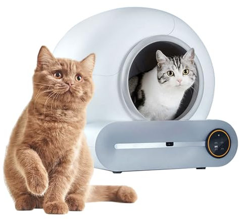 Quixnova Self Cleaning Cat Litter Box, 65l Extra Large Capacity Smart Cat Litter Box With App Control And Odor Removal System For Multiple Cats