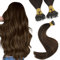 YoungSee Extensions Echthaar Nanoring Ombre 45 CM Nanoring Extensions Braun Ombre Nano Extensions 1g Nano Haarextensions Balayage Nano-Ringe Haare Nano-loop Haarverlangerung 50g #2/2/6