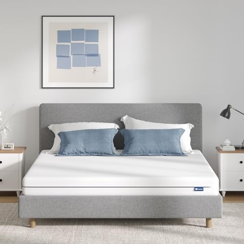 Avenco Matelas en Mousse 135x190, Epaisseur 12cm, Matelas en Mousse en Fibre de Bambou, Matelas Réversible Été/Hiver, Lavable, Degré de Fermeté H3 et H4, Excellent Confort et Respirable