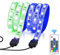 Elektro Scooter LED Streifen Lichter, 30LED RGB Lichtleiste mit Fernbedienung Faltbare Wasserdichtes LED Strip Light für Skateboard Roller Party und Indoor Outdoor Dekoration für Xiaomi M365/M365 pro