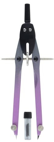 Schnellverstell-Zirkel mit mit Mitteltriebspindel / Farbe: pink