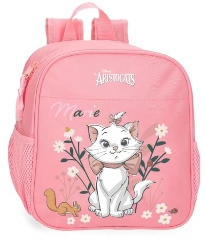 Disney Joumma Marie - Les Aristochats Sac à Dos préscolaire Rose 21 x 25 x 10 cm Polyester 5,25 L, Rose, Talla única, Sac à Dos préscolaire