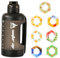 Luft Wasserflasche,2000ml Sport Air Wasserflasche mit Pods BPA Frei Starterset 0 Zucker Trinkflasche mit 7 Geschmack Pods Ideal zum Laufen und im Fitnessstudio (Matt-schwarz)