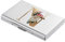 BONSYL® Porte Cartes de Crédit, Portefeuille Fin en Métal avec Blocage RFID, Design Tendance et Motifs Artistiques, pour Homme et Femme. (6 Cartes/Argent/N)