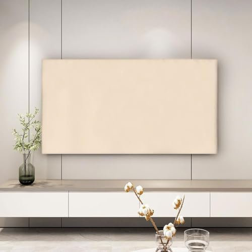 New Television Hood TV Dust Cover Cloth 32-75 Inch Simple And Modern Style(Size:46-50IN,Color:A)