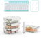 Annalocker 4 pièces alimentaires en verre hermétiques avec couvercles,verre avec traqueur de date & pompe - Anti-Odeur,sans BPA,pour Four,Micro-Ondes,Lave-Vaisselle,congélateurt (S).