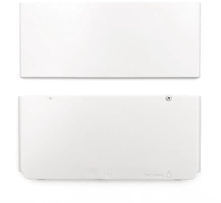 New for New3DS Extra Shell Top/Bottom Faceplate Replacement Pure White, for New 3DS Small Handheld Game Console, Upper/Lower Outer Cover Plates Coverplate Rear Backplate Set Accessories