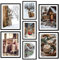 ag.art deco® Poster Set 7 Christmas Wandbilder mit Schwarz Rahmen | Weihnachten, Winter, Schnee, Weihnachtszeit | Mehrteilige Wanddeko Wohnzimmer & Schlafzimmer