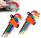 POHOVE 18 Pcs Allen Key Set, Metric Ball End Allen Hex Key Set and Torx/Star Key Set, Alan Keys Sets with Colour Coding, Sizes 1.5mm-10mm & T10-T50, for Furniture Assembly, Bicycle Repair