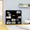 Myheimly CD-Regal DVD Bluray Medienregal Medienschrank Aufbewahrung Standregal Regalwand Bücherregal Schwarz 102x23x89,5 cm Holzwerkstoff