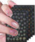 Moguri 4 Sheets Firework Nail Stickers, Silver Gold Star Moon Nail Art Decals, Gel Nail Accessories for Technicians, Decorations for Gel Nails, Nail Transfers for Autumn Designs