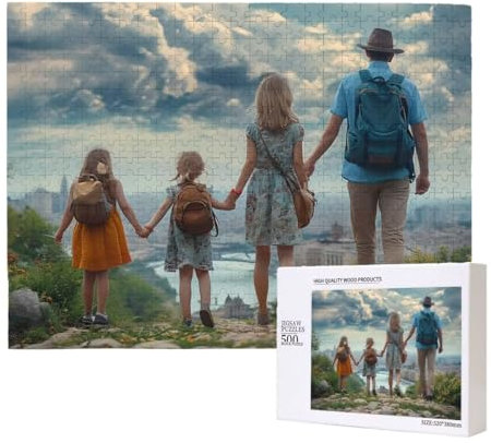 Personalisierte Holzpuzzle mit Eigenem Foto - 1000 Teile, Erwachsene Benutzerdefiniertes Geschenk, Gestalte Dein individuelles Fotopuzzle für Geburtstage, Valentinstag & Hochzeiten Puzzles E-129